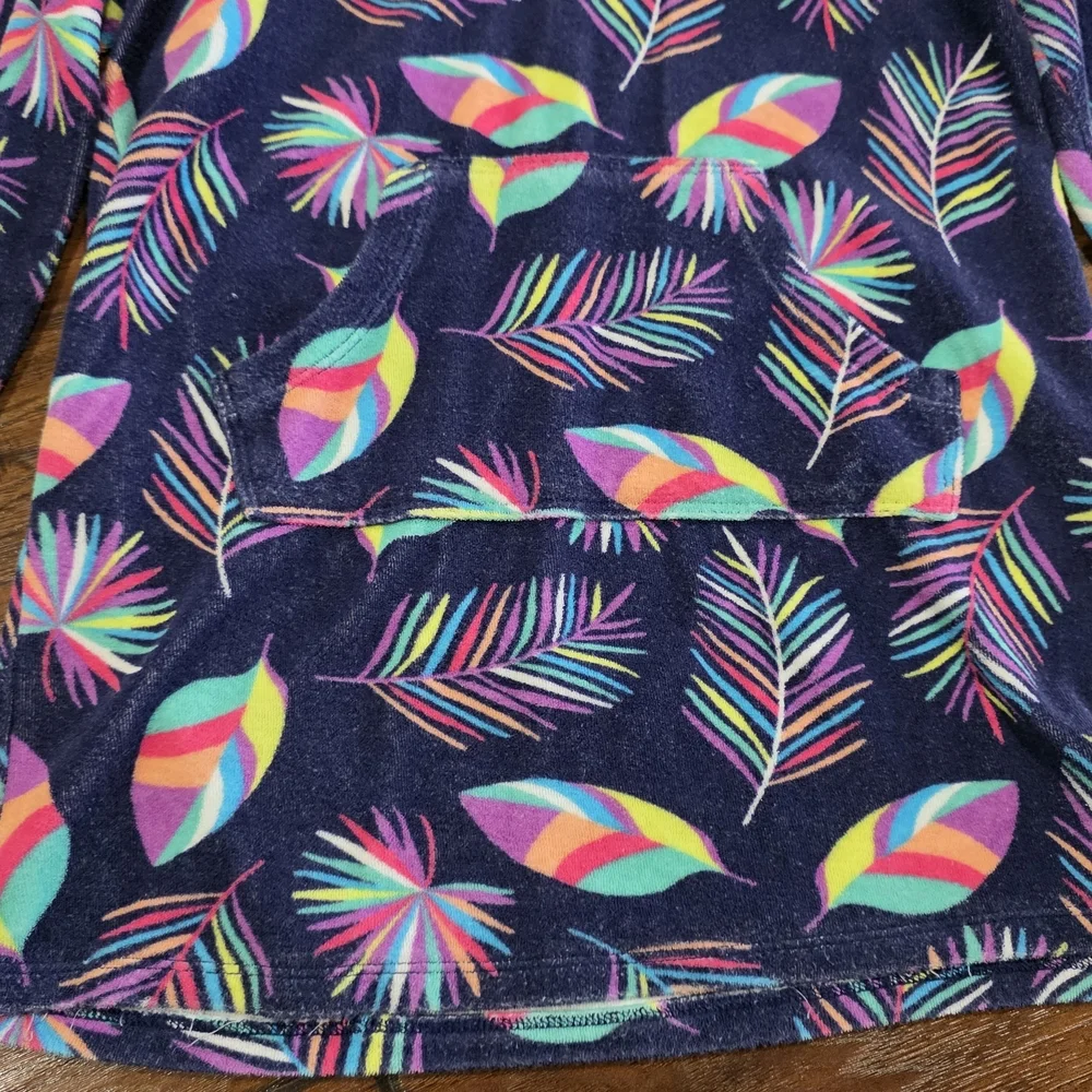 Colorful Feather Pattern Hoodie - Picture 3 of 7
